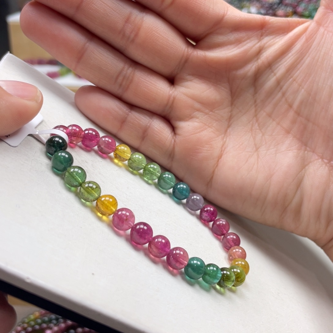 碧玺手链未镶嵌6.5mmmmmmmmmmmmmmmmmm