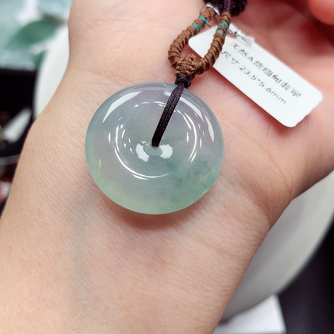 翡翠未镶嵌颈饰编号113，23.5/5.6