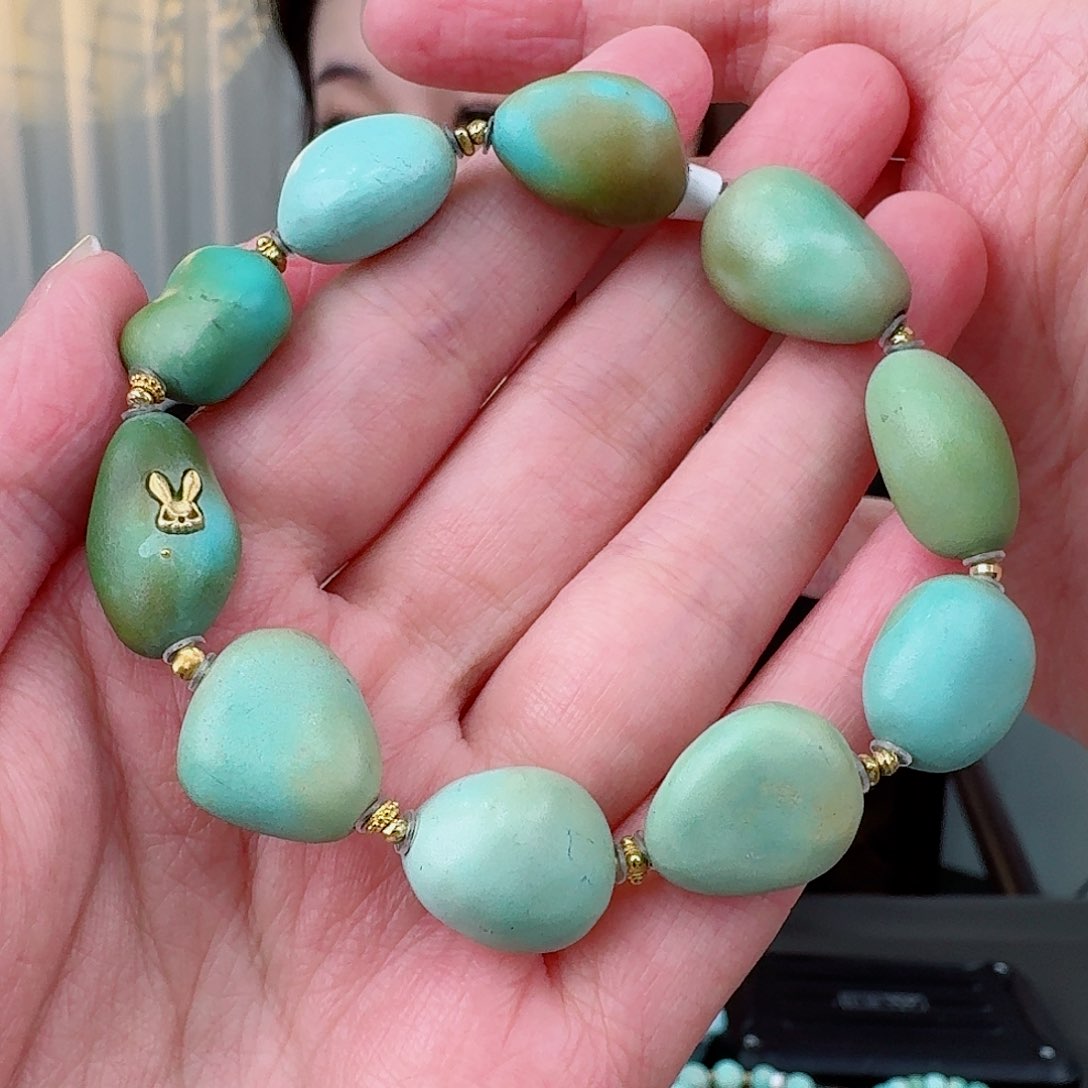 未镶嵌绿松石珠宝奇石