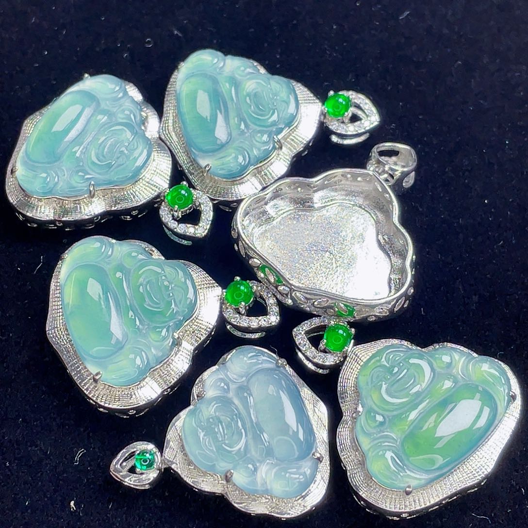 翡翠未镶嵌吊坠(不含链)