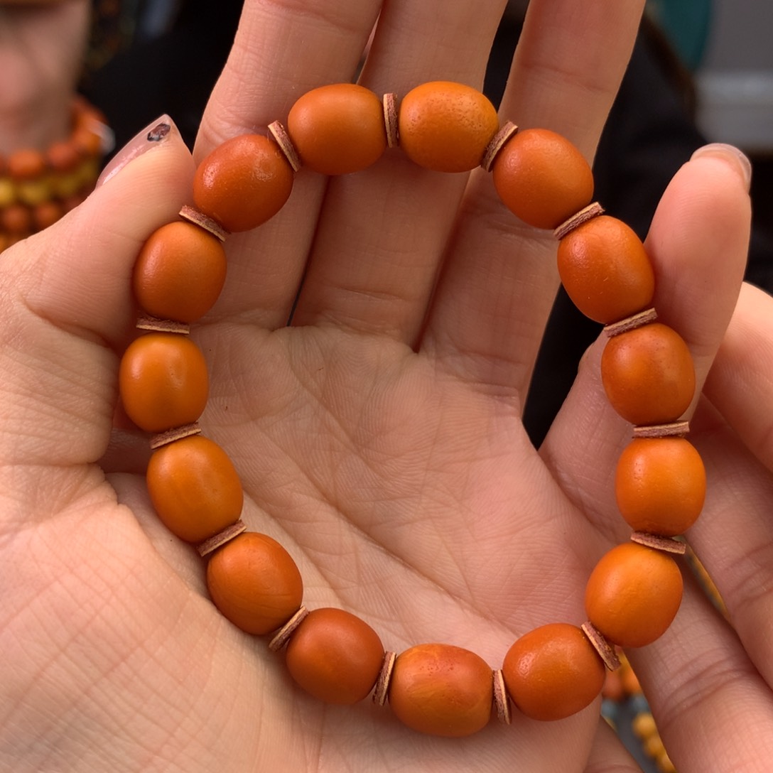 蜜蜡手串未镶嵌天然