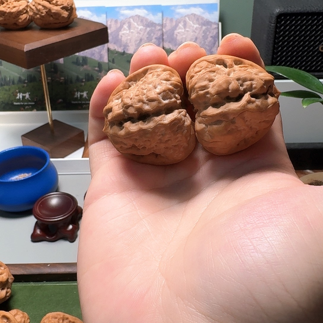 驰***下文玩核桃吊坠择真严选41+延庆S级八腿八眼