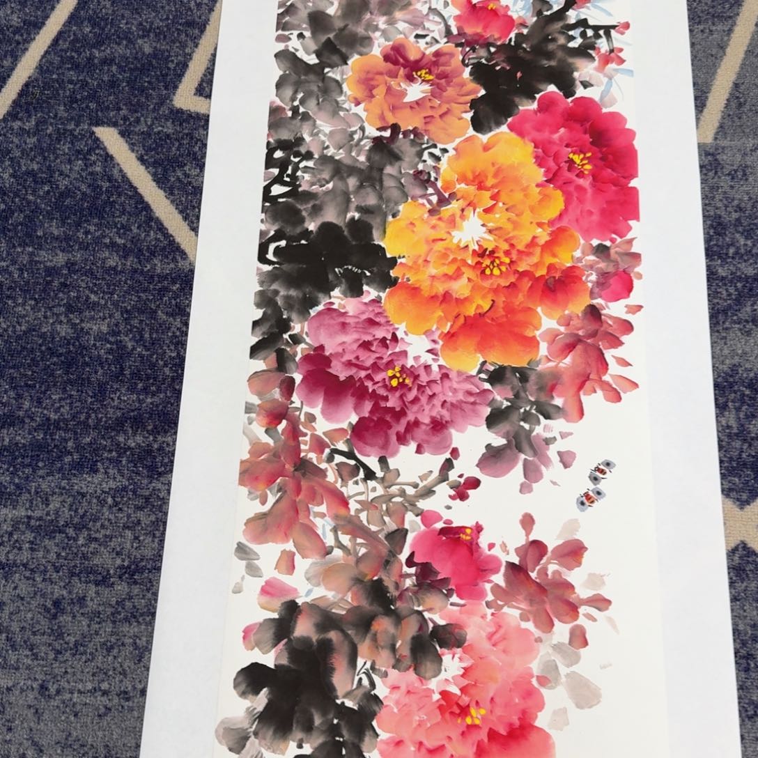 国画国画作品山水花鸟纯手绘