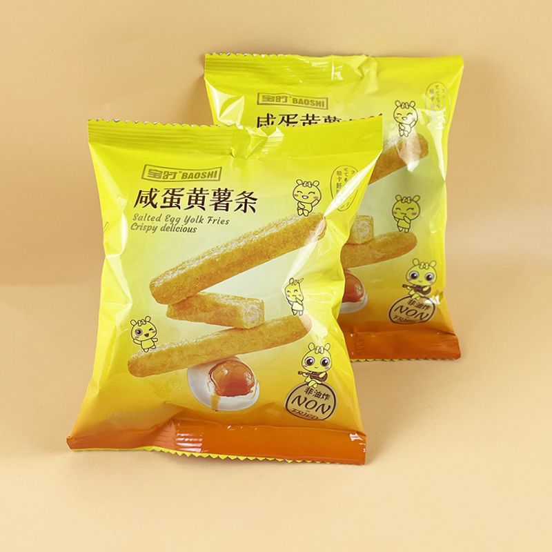 宝时咸蛋黄薯条网红超市解馋膨化零食休闲办公室吃货食品独立小包