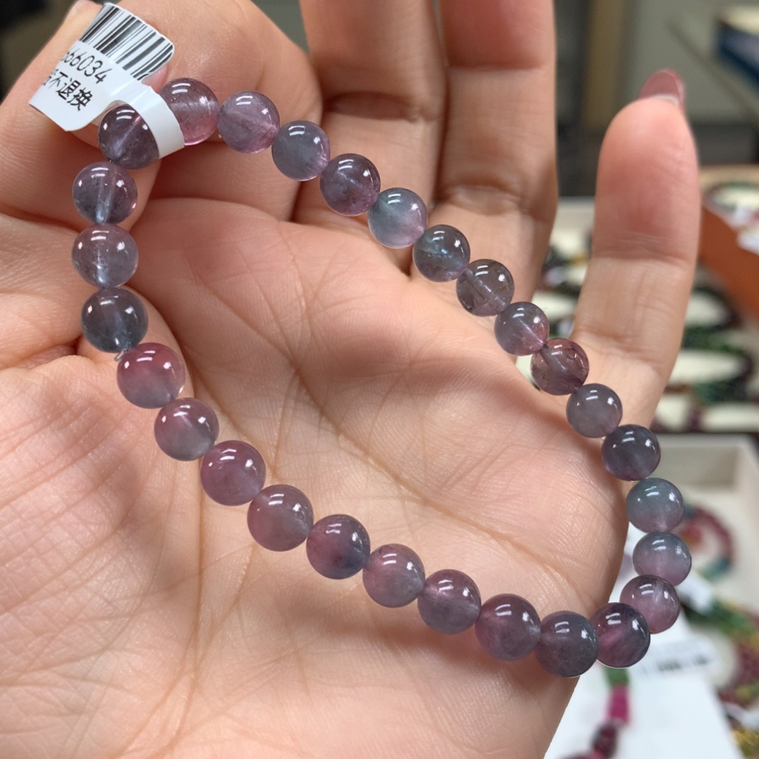 碧玺手链未镶嵌卫*6.5毫米左右