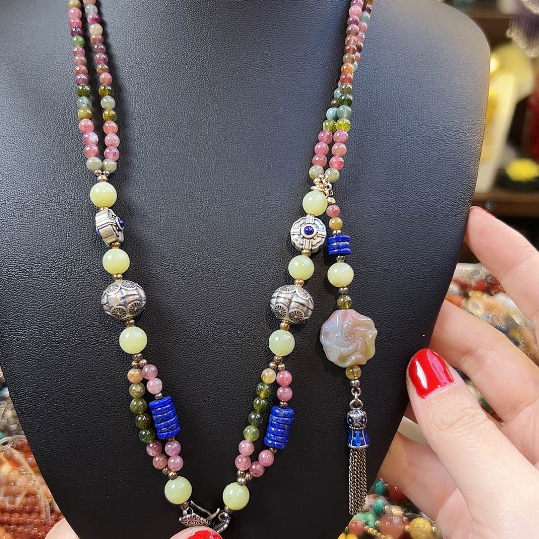 翡翠银S925镶嵌颈饰优**参