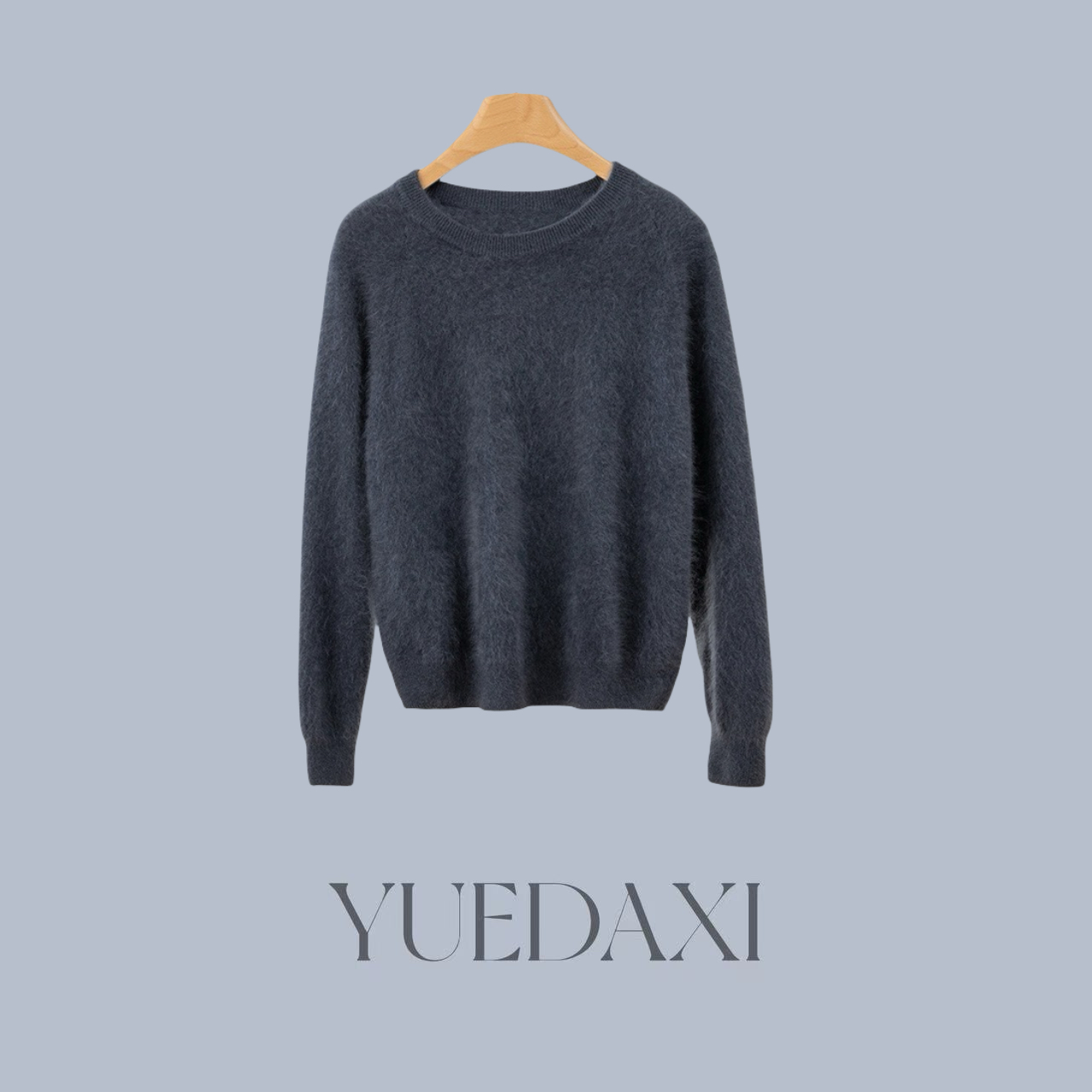 【粤大熹-拉绒】羊绒衫羊绒套头毛衣秋冬女士上衣圆领