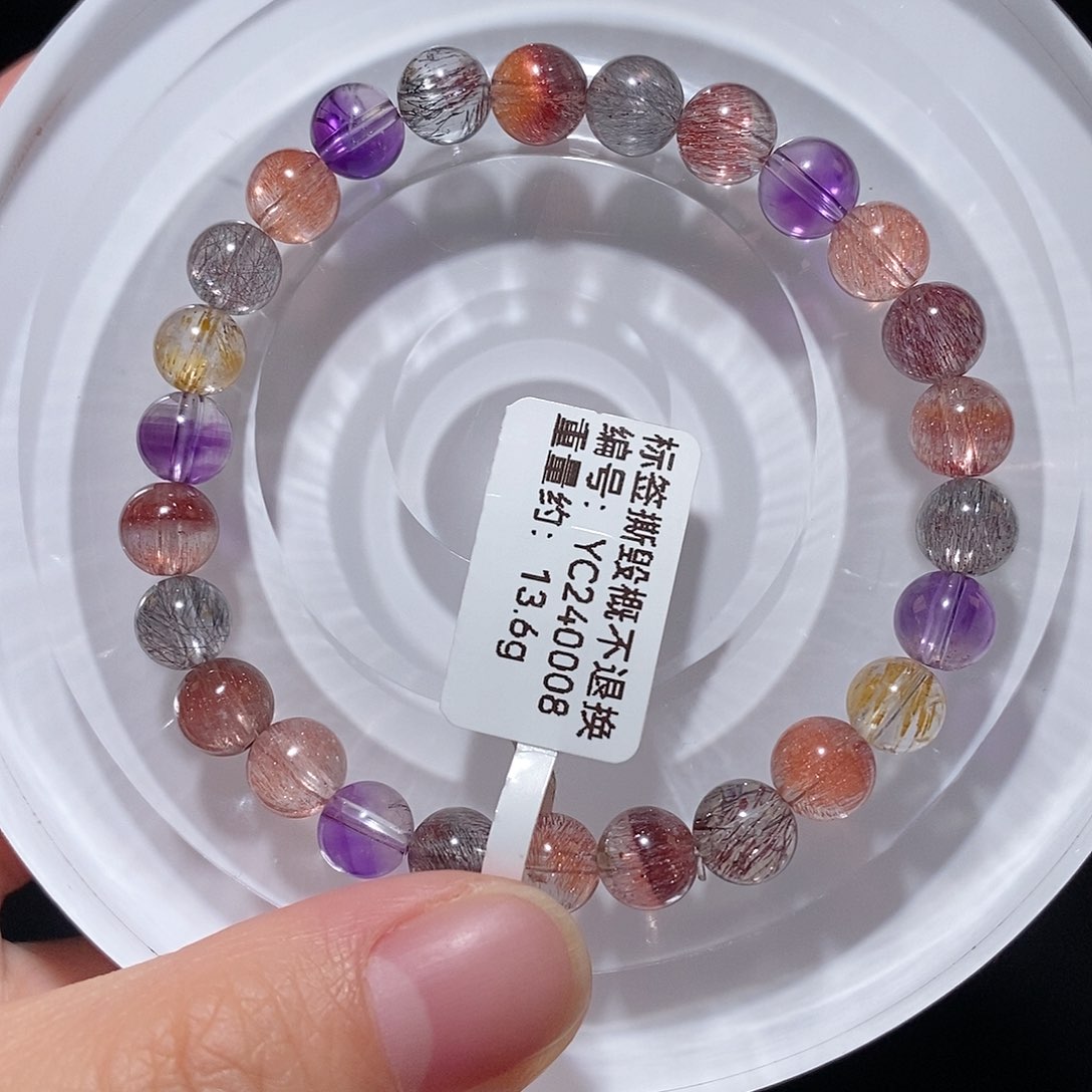 水晶手链未镶嵌F仙女超七6.8