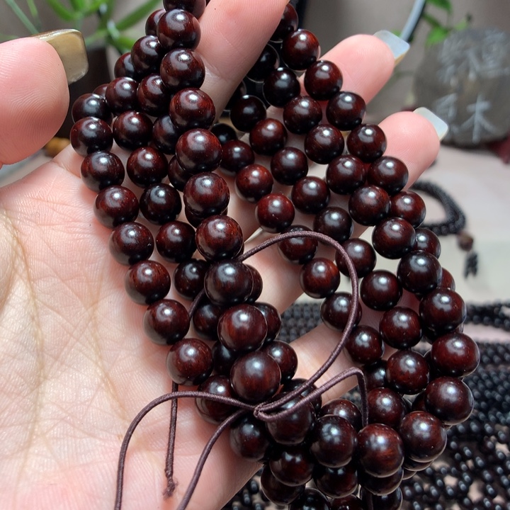 手串/手链小叶紫檀泥料带星8mm108颗福利款