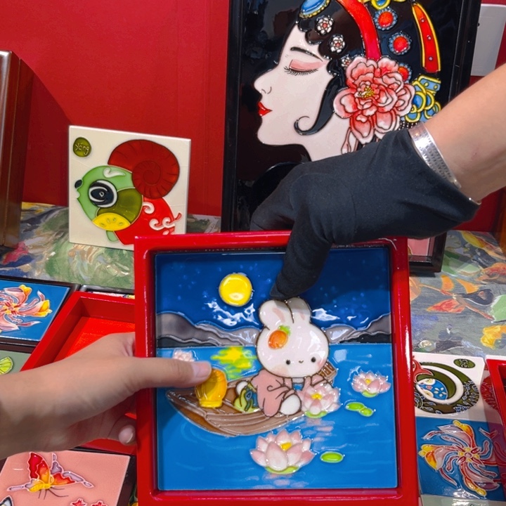 瓷片瓷板画艺术作品
