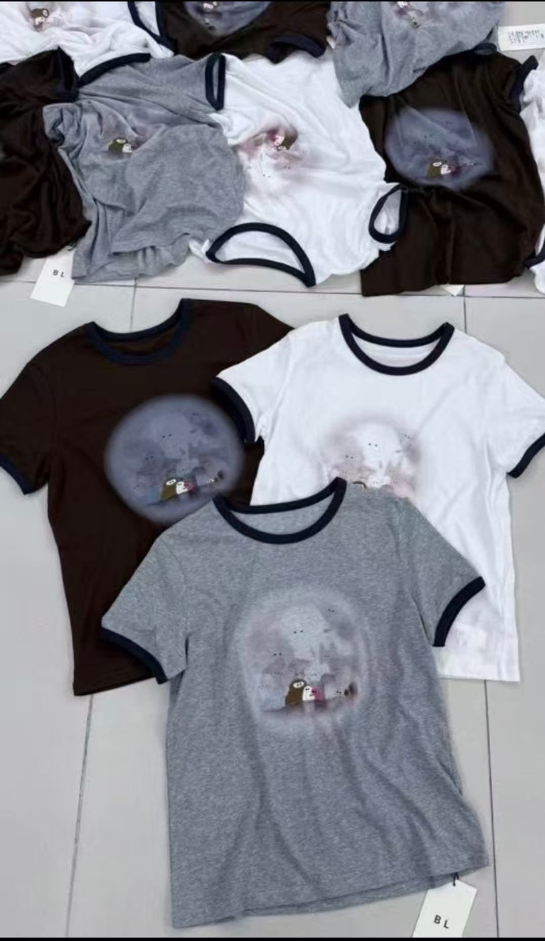 2567【PINGJIE】2025高货时尚宽松休闲潮流舒适百搭洋气短袖