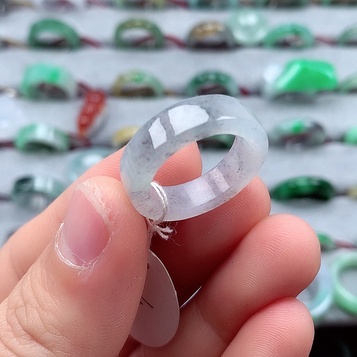 翡翠戒指未镶嵌15-16号