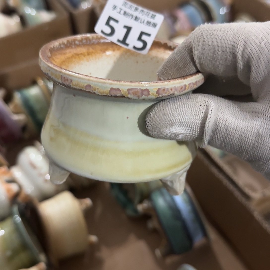 瓷片景德镇手工花盆