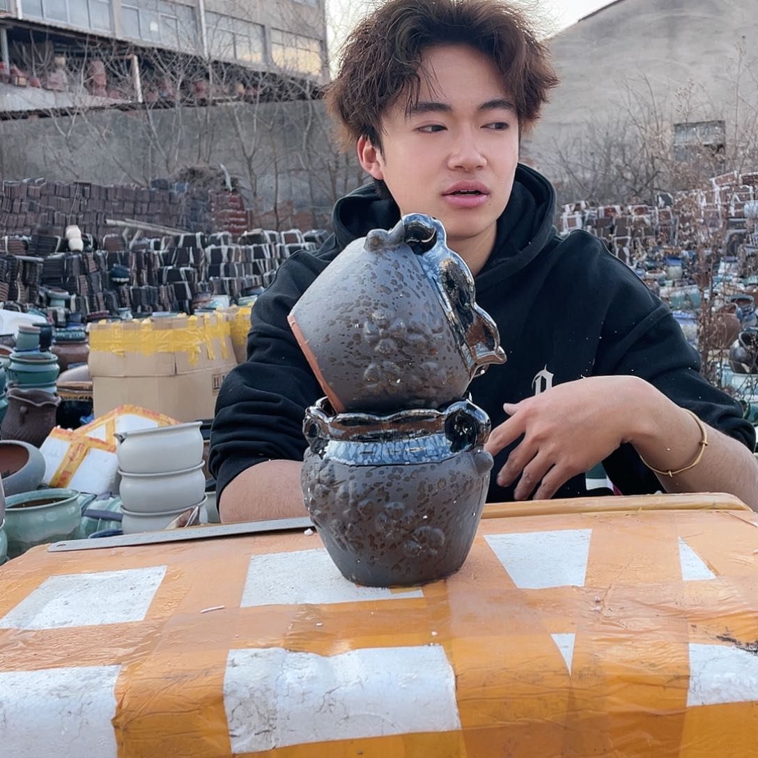 红陶宜兴紫砂花盆