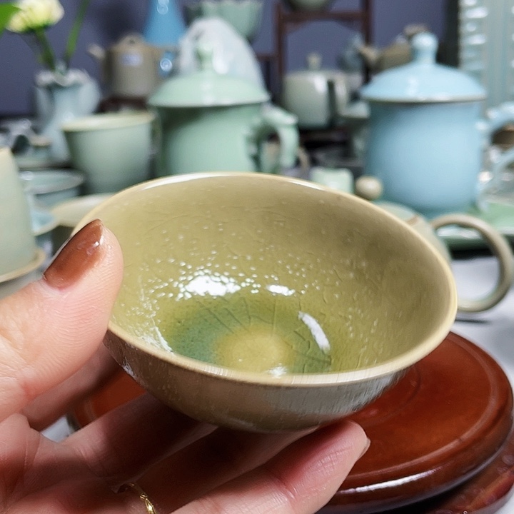 爱***意柴烧普洱杯微瑕1111