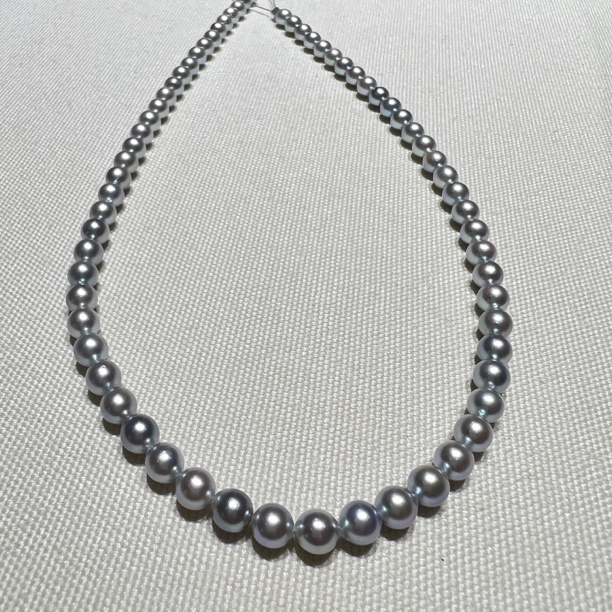 【周天珠宝】炫彩真多麻AK海水珍珠项链5.5-6mm气质高雅时尚百搭