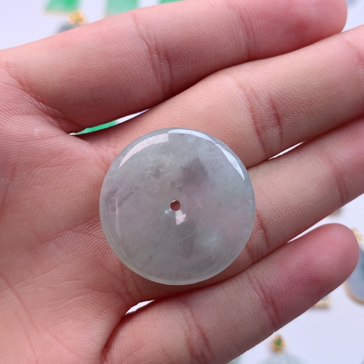 翡翠颈饰未镶嵌天然翡翠a货