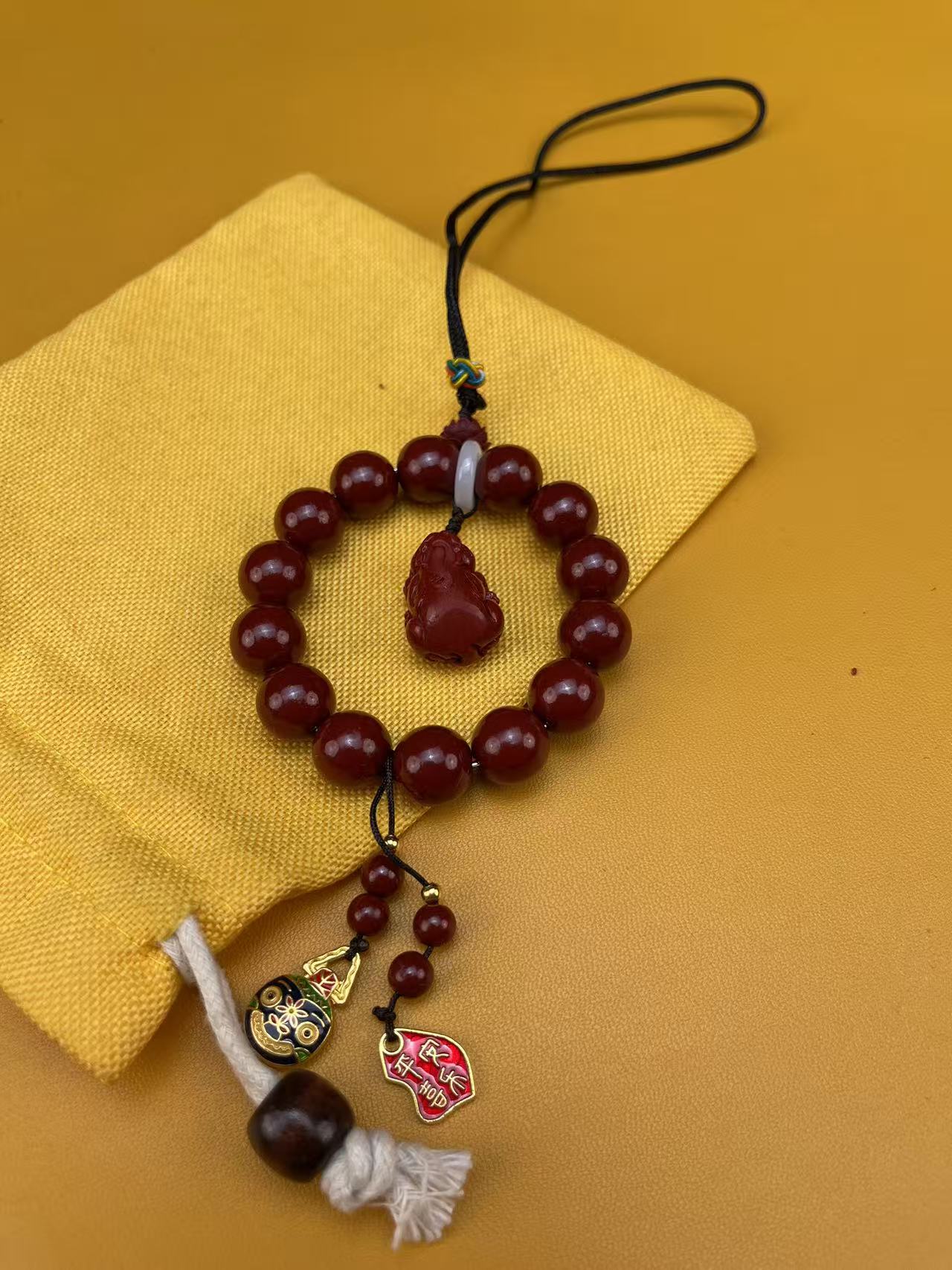 含辰砂工艺品1200精选含辰砂挂件把件无礼盒