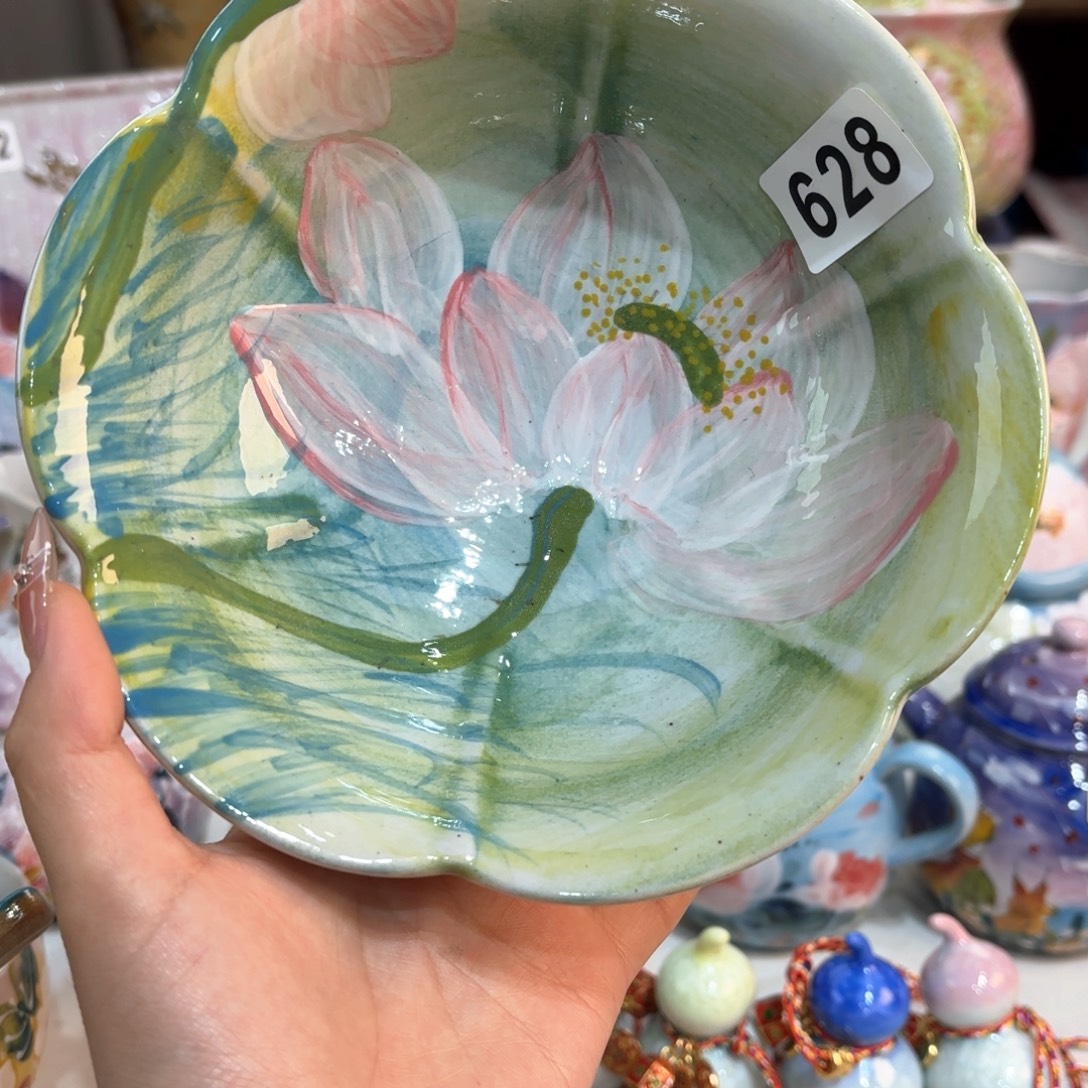 景德镇手绘高温釉下彩陶瓷茶具