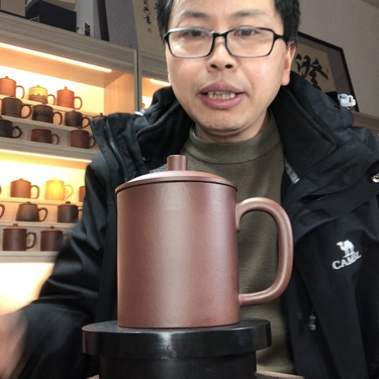 底槽青茶杯办公杯容量500