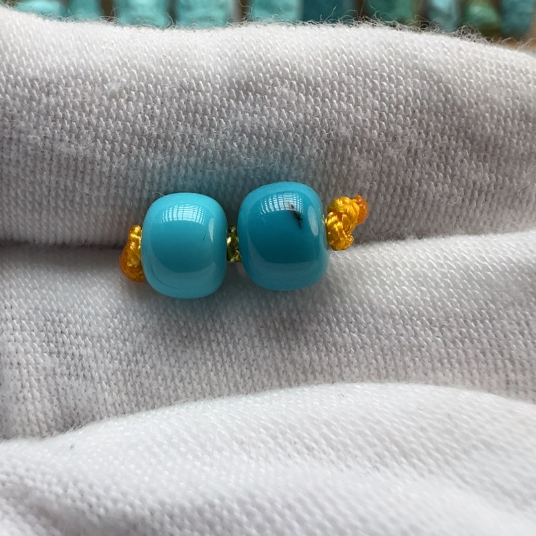 绿松石未镶嵌配饰6.4*5