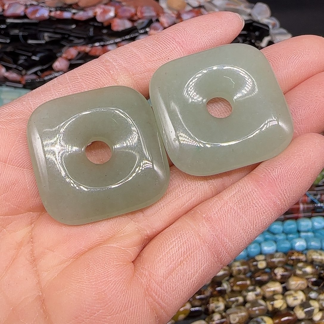 玛瑙/玉髓合金珠宝半成品东陵玉扣子一个