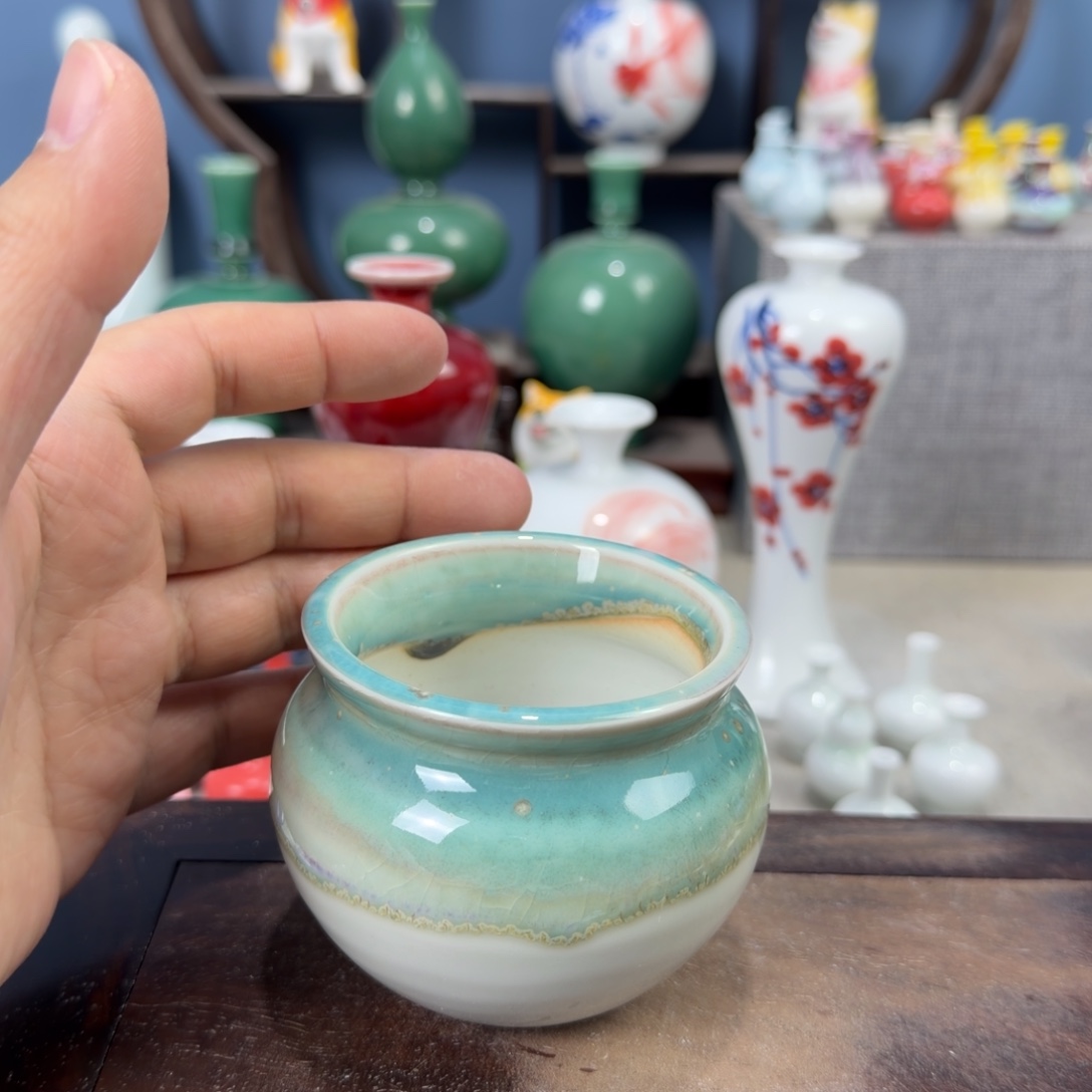 陶瓷手工小花器摆件