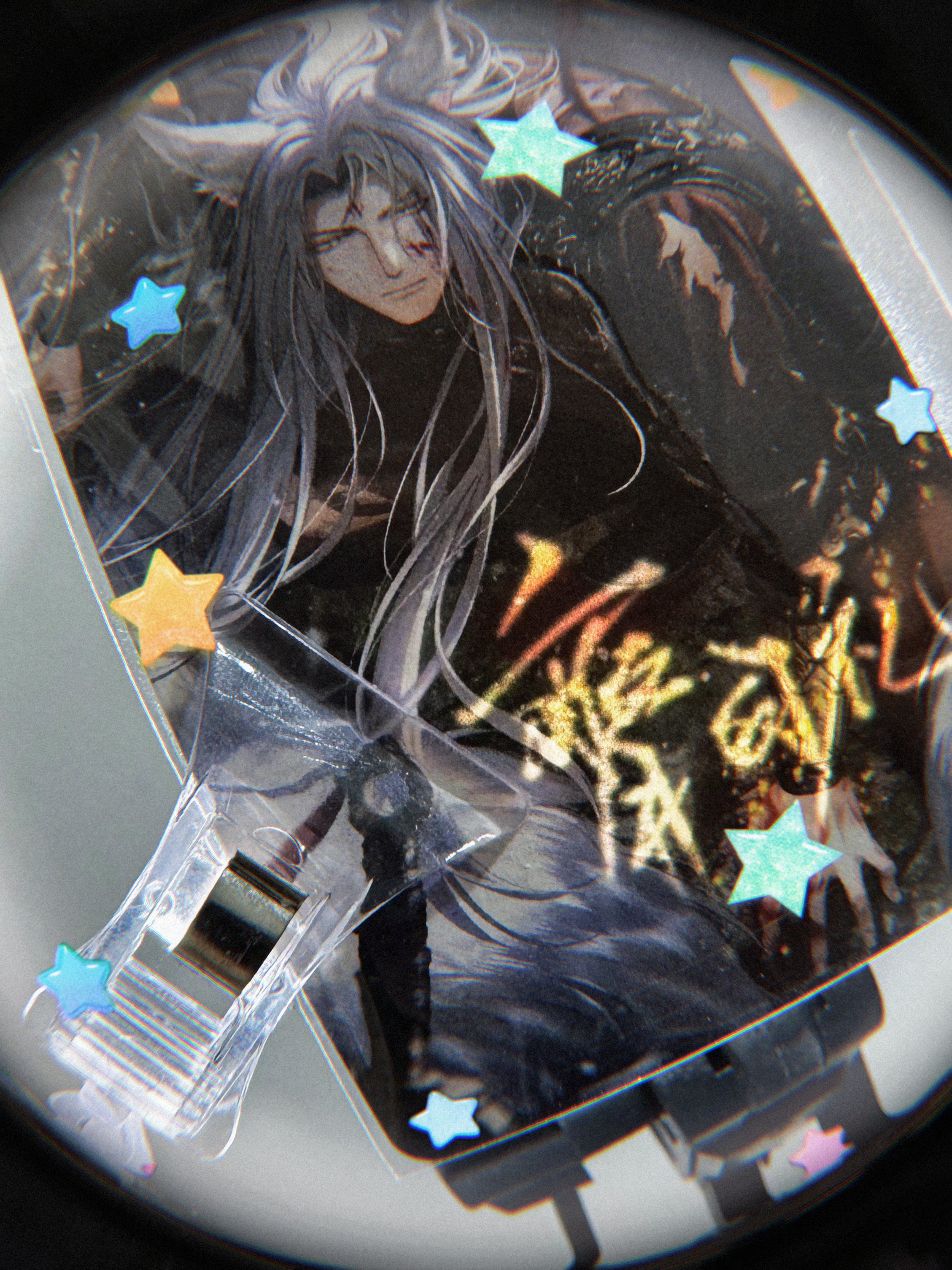光夜绝美氛围感三寸透字卡二创周边盲袋