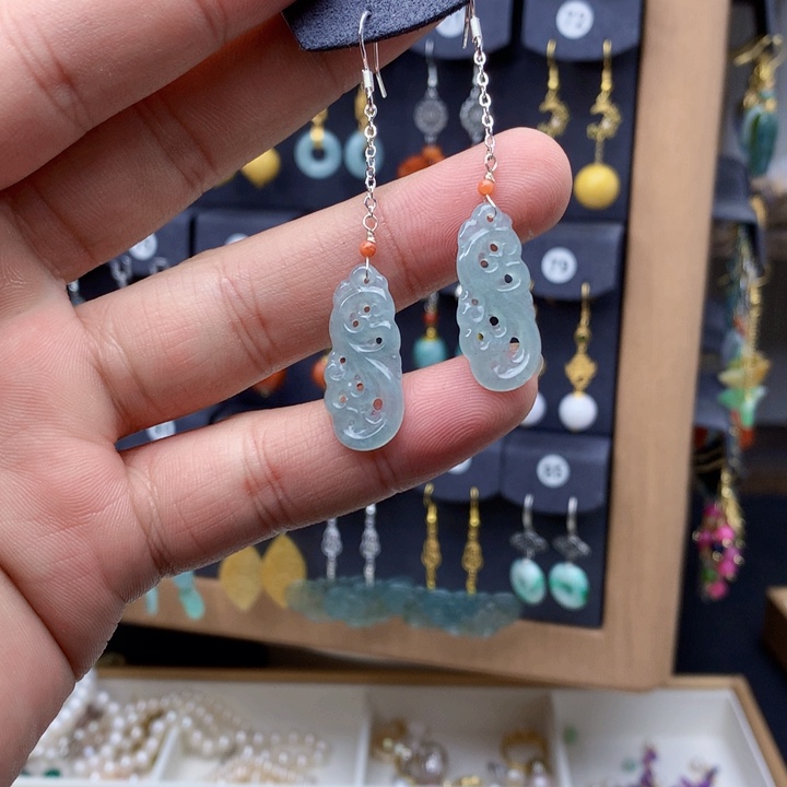 未镶嵌翡翠耳饰耳饰