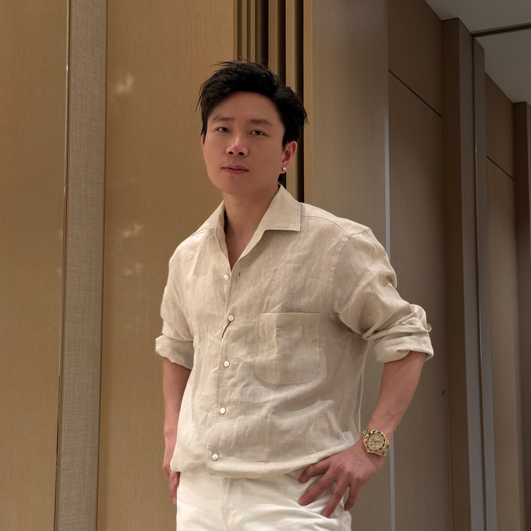 SEASONMARK新款老钱风亚麻衬衫长袖时尚休闲舒适百搭男女同款长袖