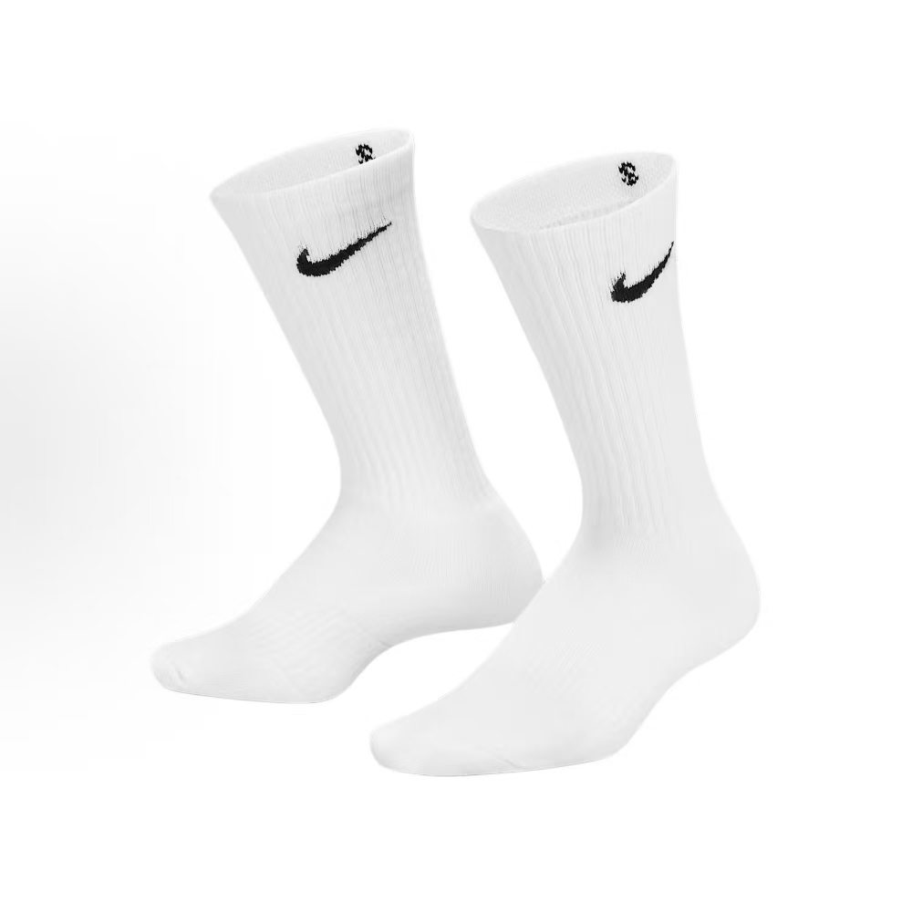 耐克NIKE徽标螺纹中筒袜子三双装儿童款