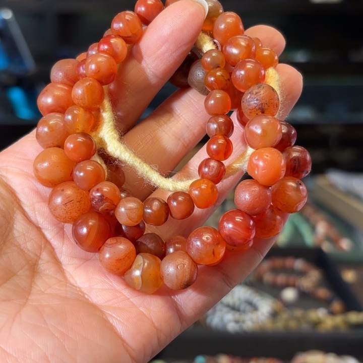 元***元玛瑙/玉髓未镶嵌颈饰