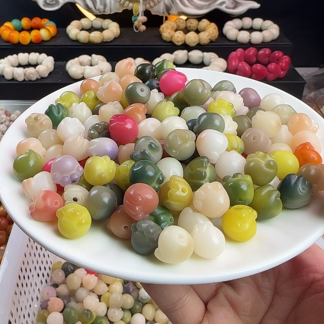菩提根/象牙果手串卡12多宝猫爪20卡牌➕20颗