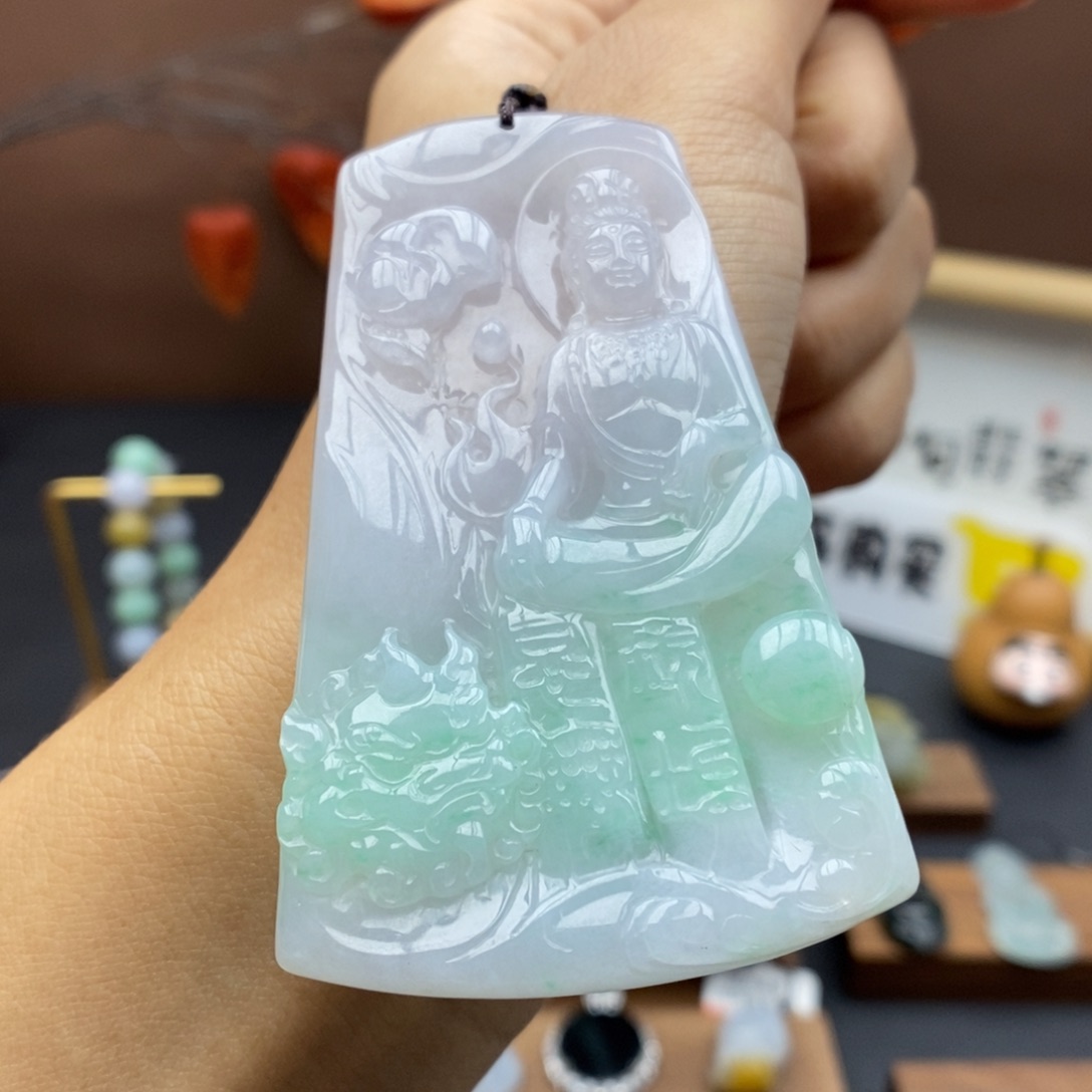 【闪购商品】颈饰未镶嵌翡翠64文殊(兔)