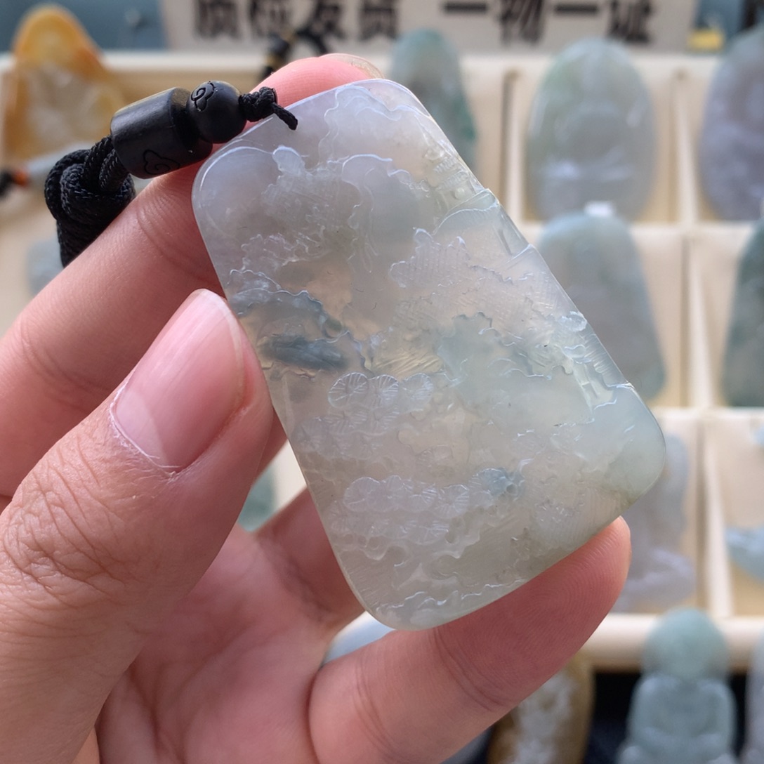 翡翠未镶嵌吊坠(不含链)