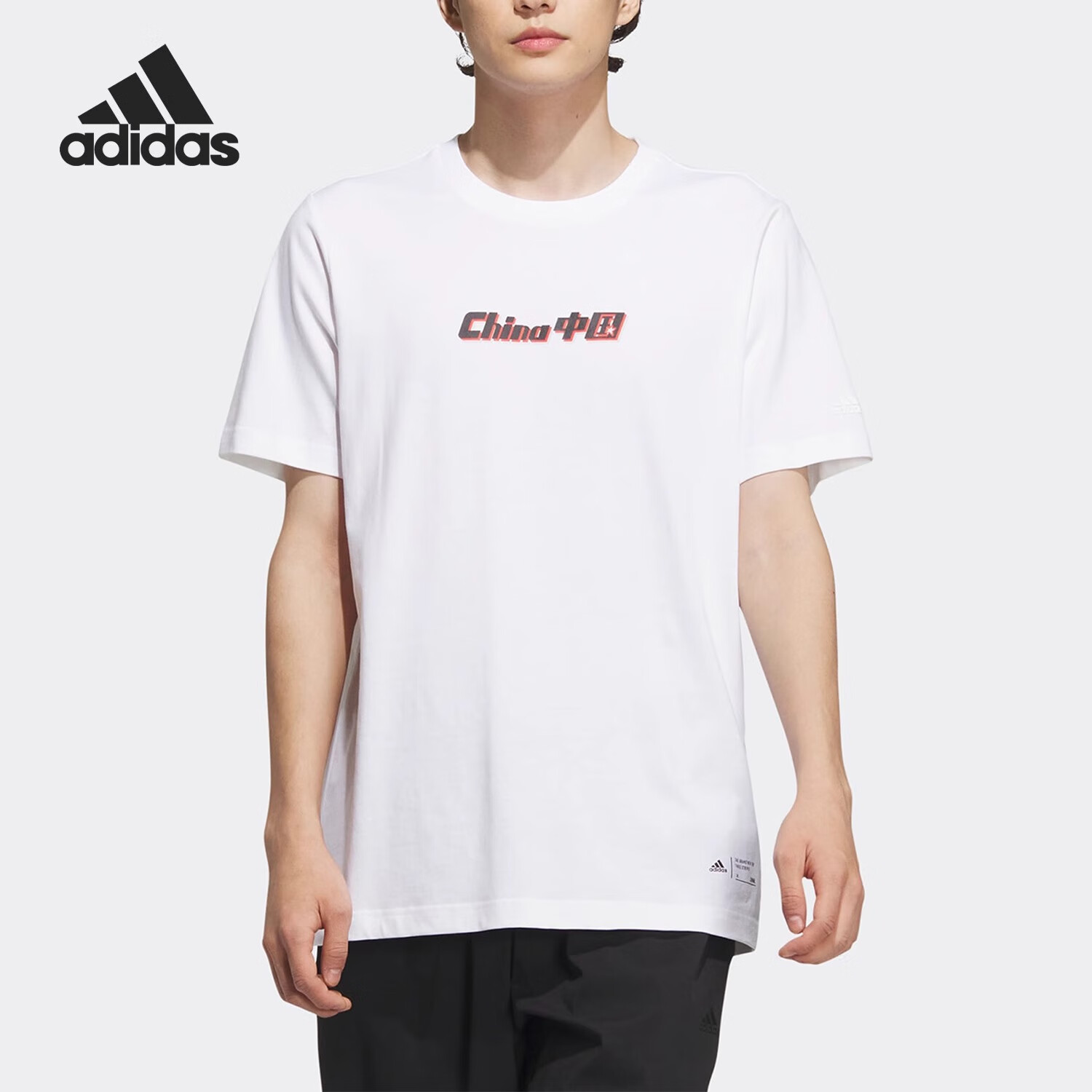 阿迪达斯中国China印花夏季圆领t恤短袖IP3972 IP3973 IP3974