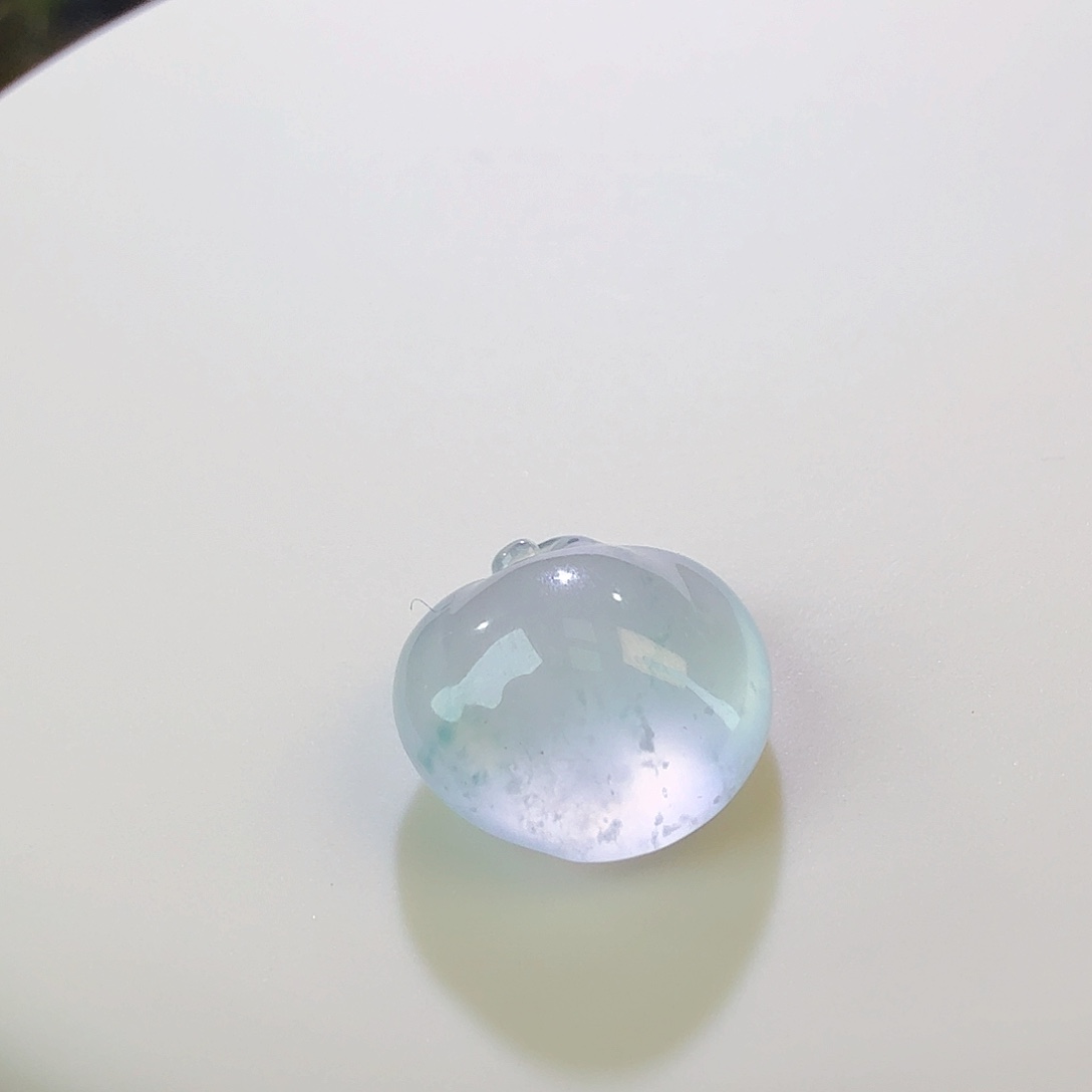 翡翠裸石冰飘蓝花苹果