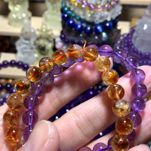 水晶手串未镶嵌静*&手串两条