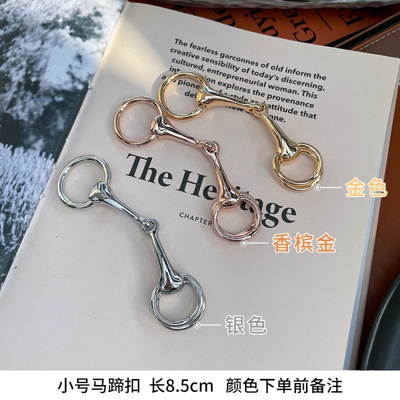 「马衔扣」简约大方高端铜丝巾扣环女百搭空姐方巾两用配饰