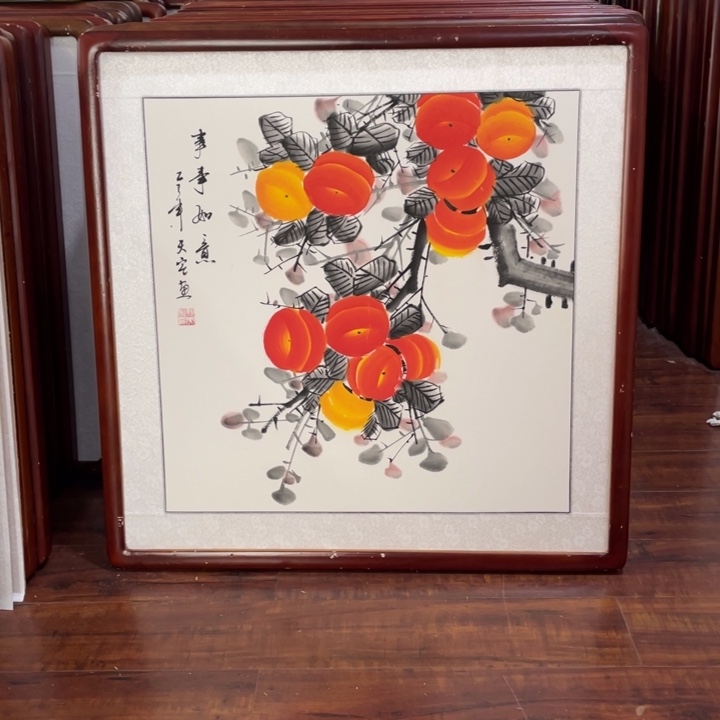 国画带框尺寸63*63厘米