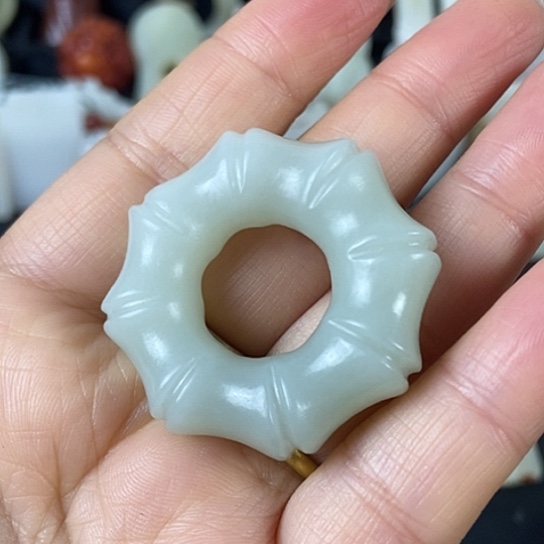 安***茶和田玉未镶嵌挂件