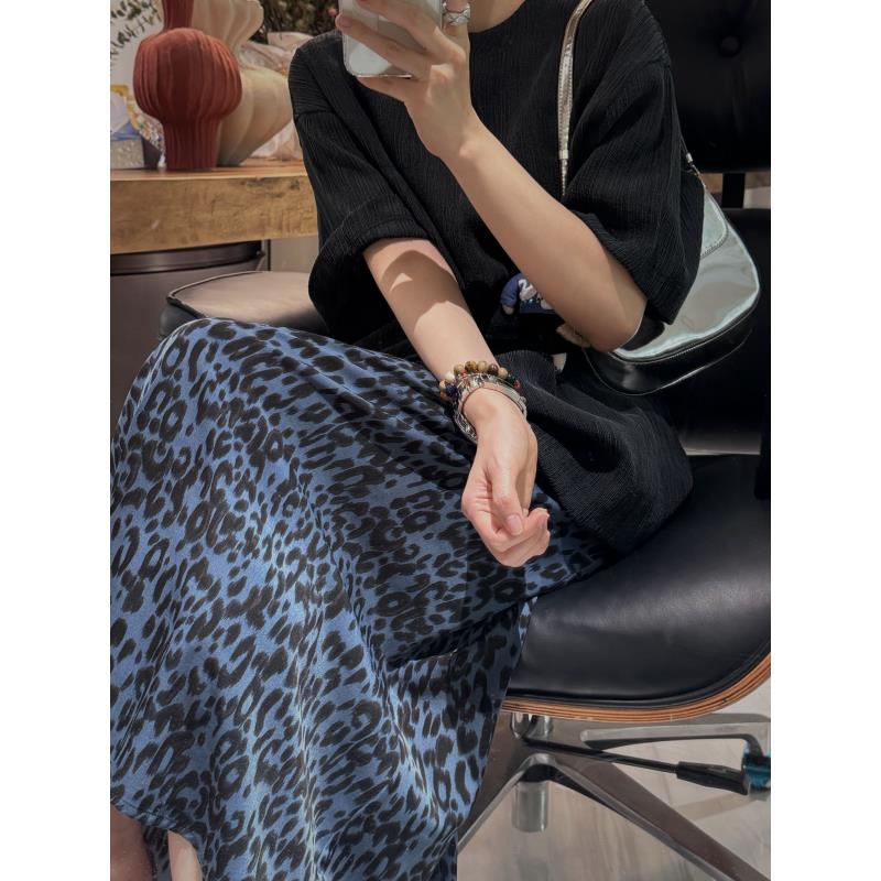 【仙仙褶皱墨黑色】莱赛尔褶皱仙仙阔版上衣 J25DX244