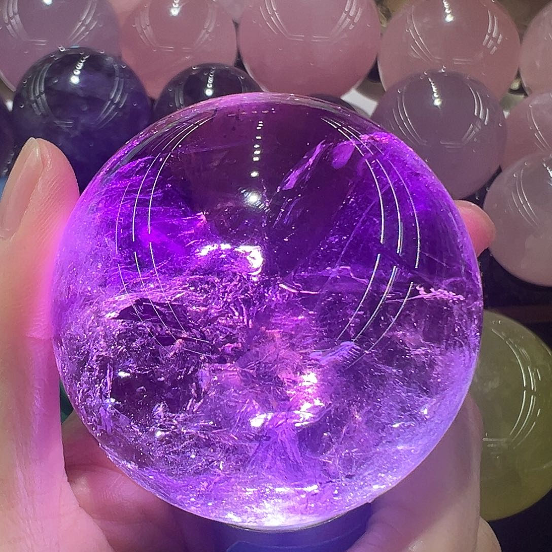 水晶水晶球摆件未镶嵌