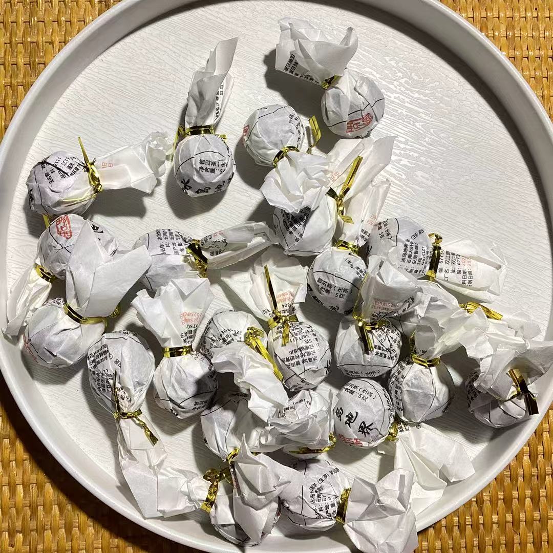 [茶农一手价]25-1213 181号25年冰岛地界小树混采龙珠5g 生茶100g