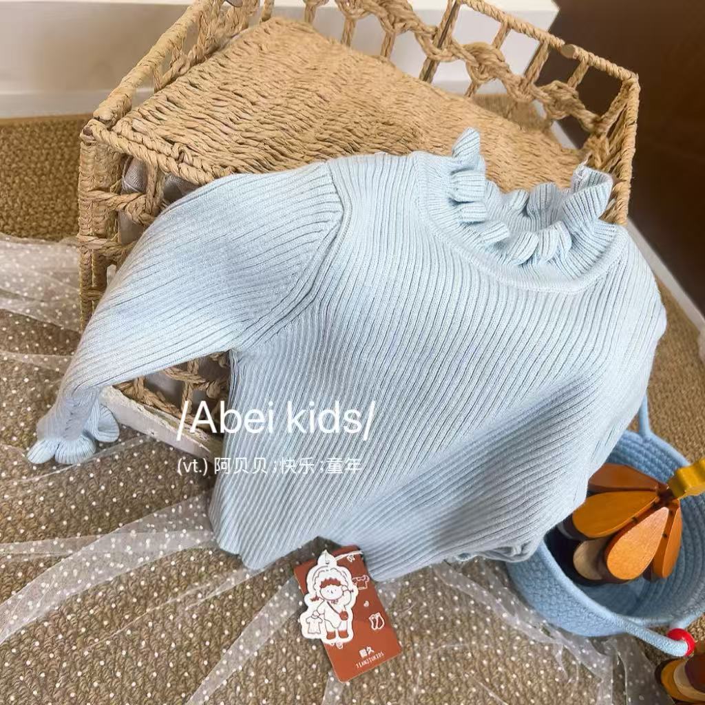 【P1】花苞领子毛衣童装