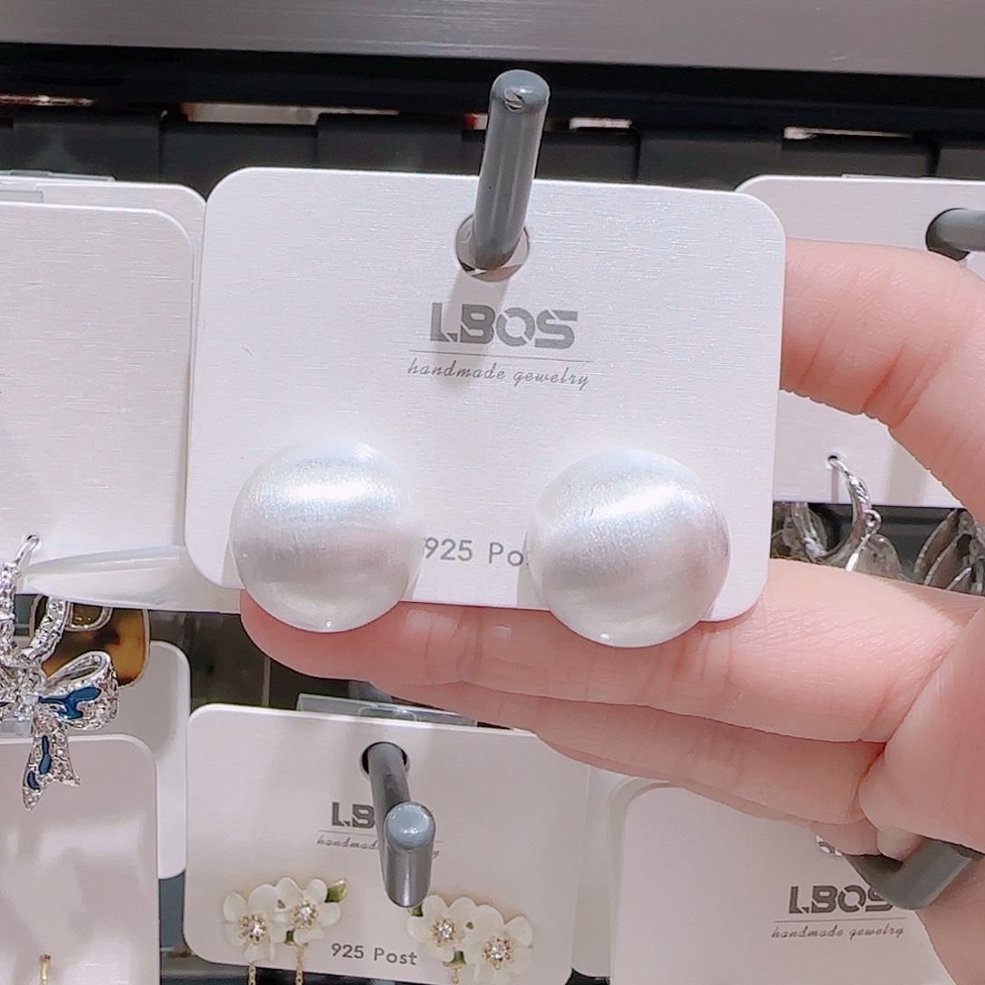 锆石铜合金925银耳环