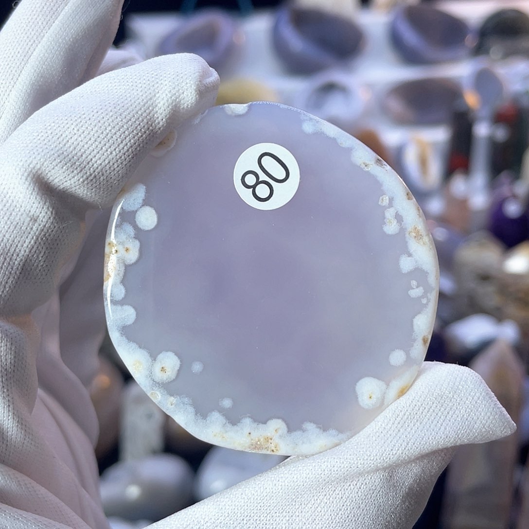 水晶超薄码瑙片未镶嵌