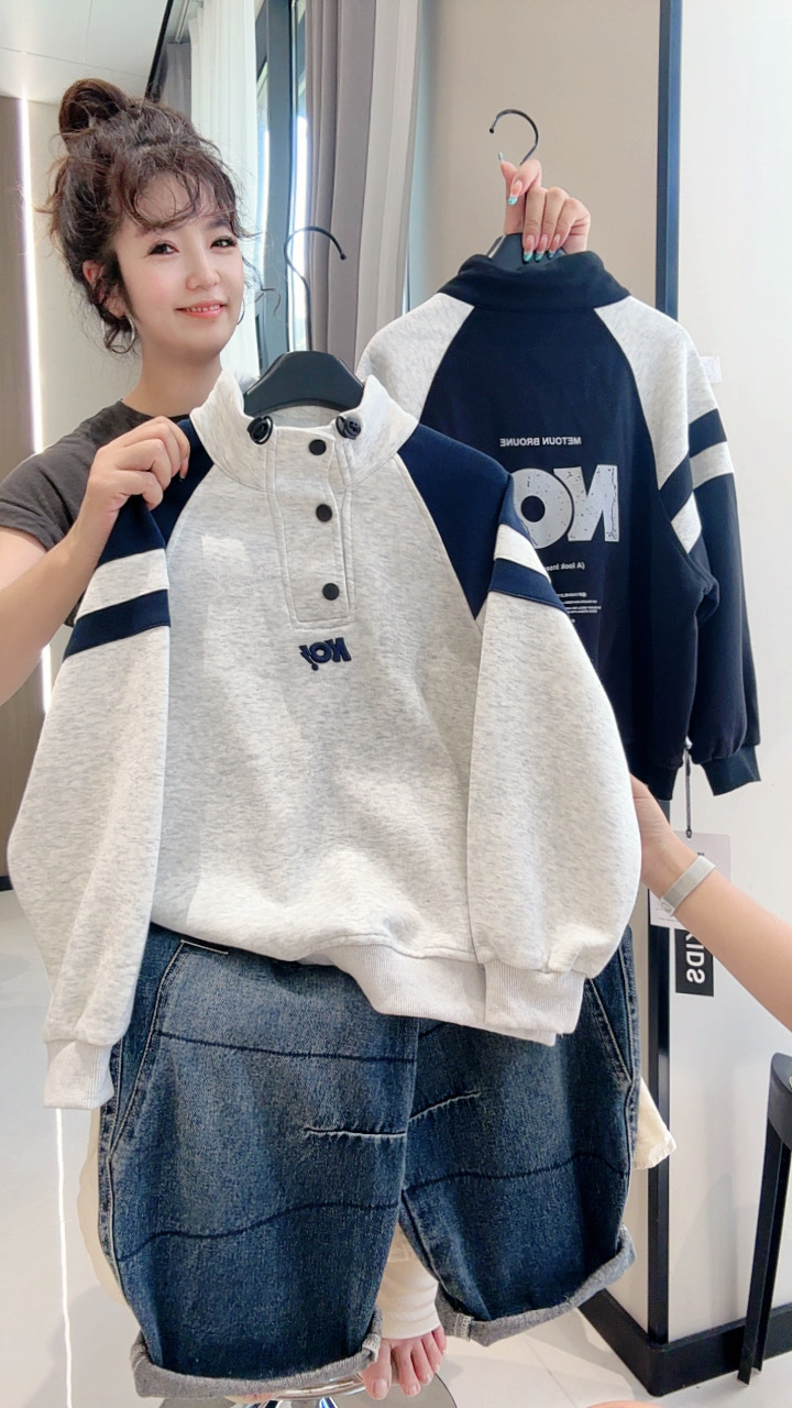 儿童潮牌卫衣上新中大童休闲韩版洋气秋款上衣00330