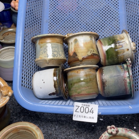 紫砂花盆无****感微瑕004口径5厘米左右