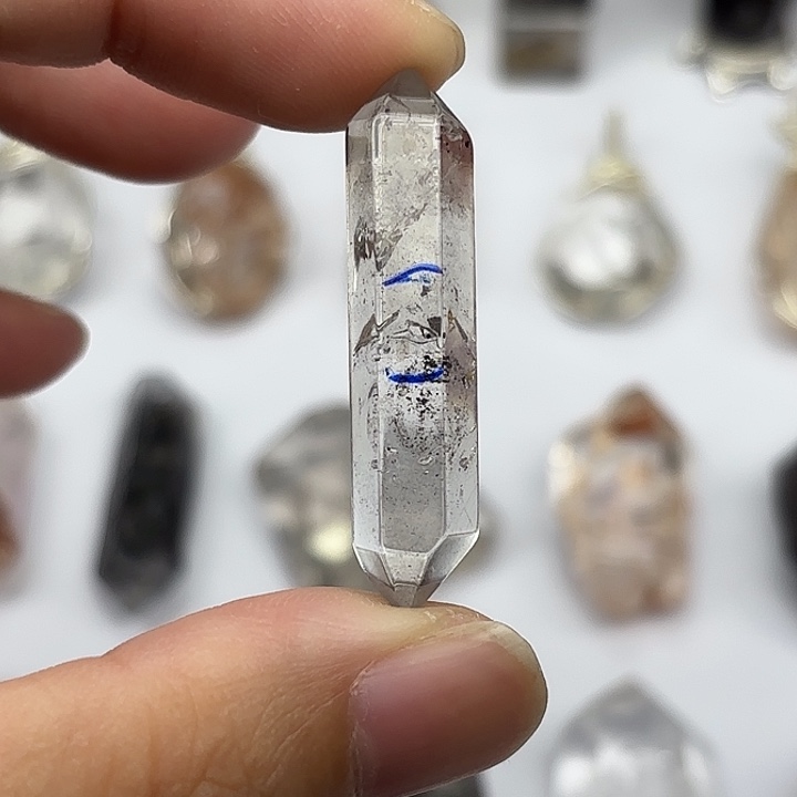 未镶嵌颈饰水晶（迷你）水胆长条闪灵钻40mm+